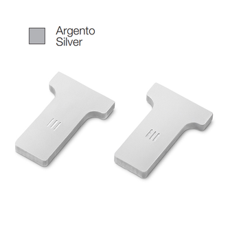 Accessorio tappo RIGA ASF per profilo LED GEALED argento 2pz