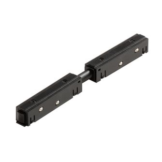 Modulo connessione lineare 2 binari incasso o superficie. Nero Gealuce