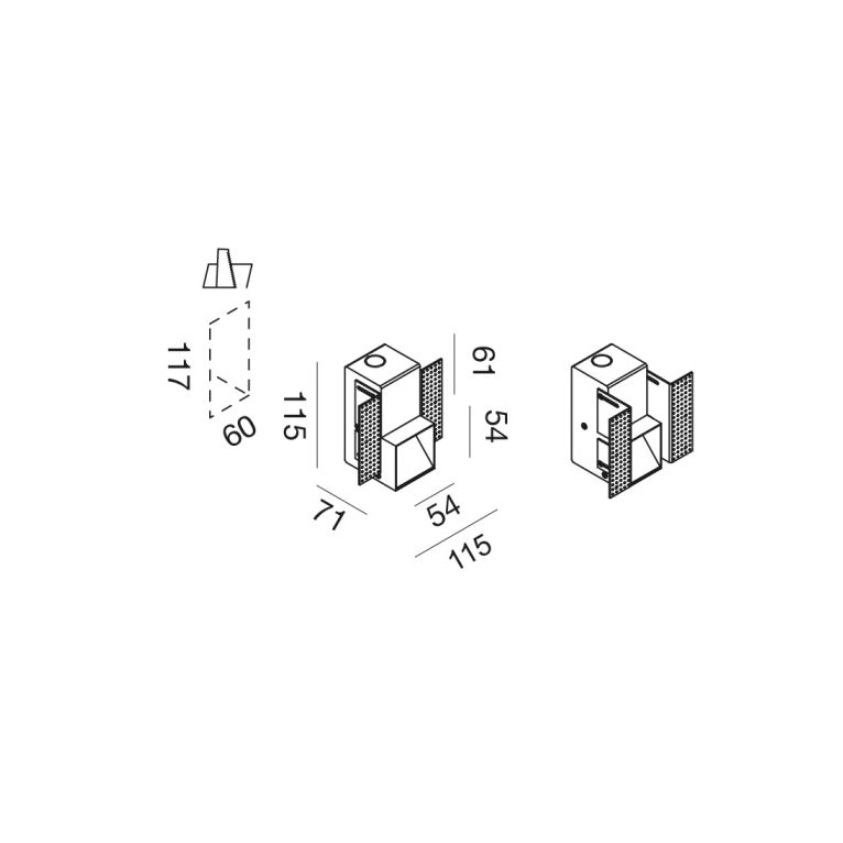 segnapasso ad incasso led 3w 3000k gealuce bianco ip20 