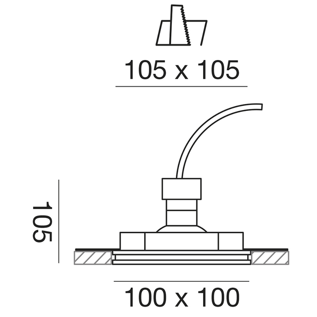 faretto-horus-gu10-gealed-quadrato-ad-incasso