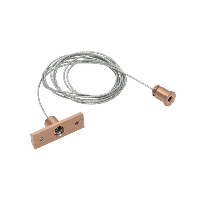 kit sospensione 1 cavo per binario 48v gbin40. colore champagne gealuce 