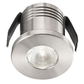 Faretto GLAM 3W luce naturale 4000K GEALED tondo ad incasso nichel