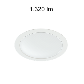 Downlight NOI 14W luce calda 3000K BENEITO FAURE bianco IP40 IK03