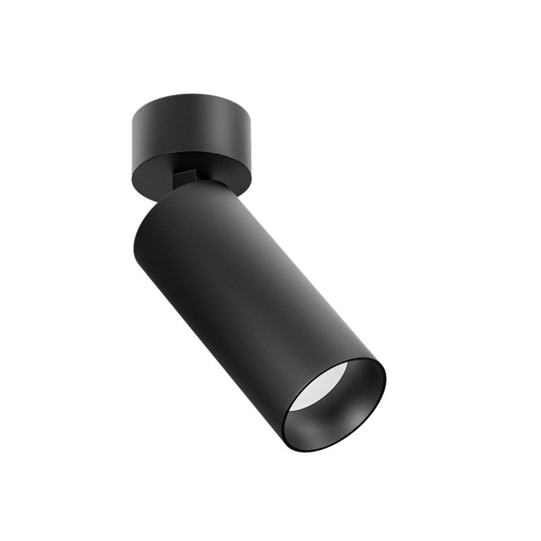 faretto led orientabile 12w 3000k nero ip20 gealuce 