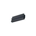 reglette regolabile da binario 12w 3000k nero gealuce