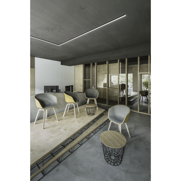 profilo in alluminio riga per strisce led 2mt gealed grande argento