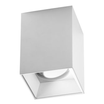 Faretto GU10 max 50W squadrato bianco IP20 Gealuce 