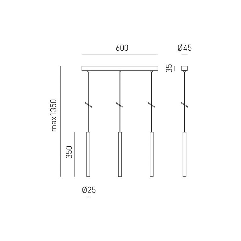 lampadario 3 luci led 21w 3000k bianco ip20 gealuce thalassia s/3p
