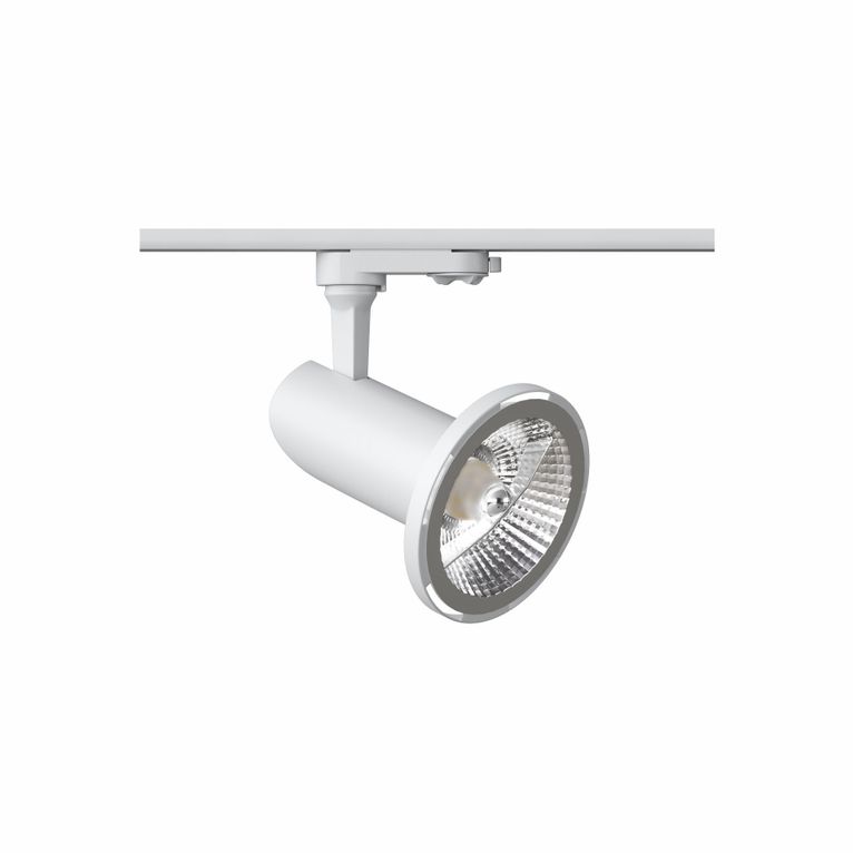 faretto per binario picolo ar111 beneito faure bianco 4435