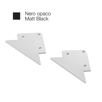 Accessorio tappo LUBIANA  per profilo LED GEALED nero 2pz