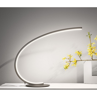 Lume da tavolo IOLE 12W luce calda 3000K GEALUCE titanio