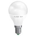 lampadina led sfera e14 6w luce naturale 4000k ecoman vetro ghiaccio