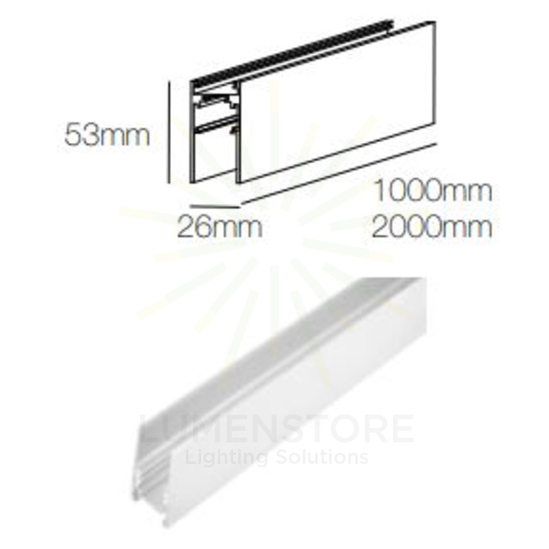 binario magnetico magnet track surface 2 metri beneito faure bianco