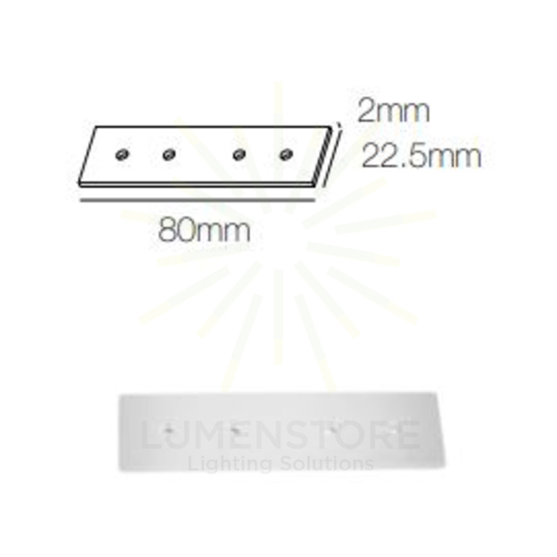 accessorio giunzione lineare senza spazi per magnet track surface beneito faure bianco