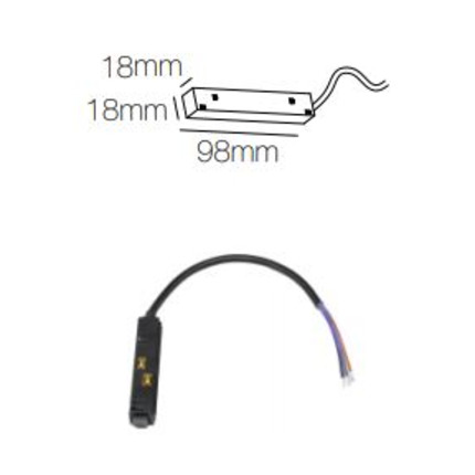 accessorio connettore magnetico per magnet track beneito faure nero