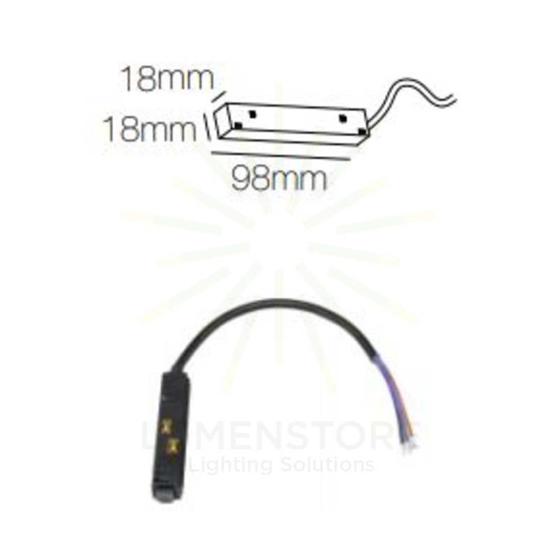 accessorio connettore magnetico per magnet track beneito faure nero