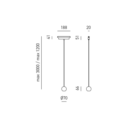 sospensione da binario nardo' 8.5w luce calda 3000k gealuce rame