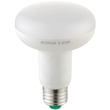 lampadina led spot r80 e27 15w luce calda 3000k ecoman vetro ghiaccio