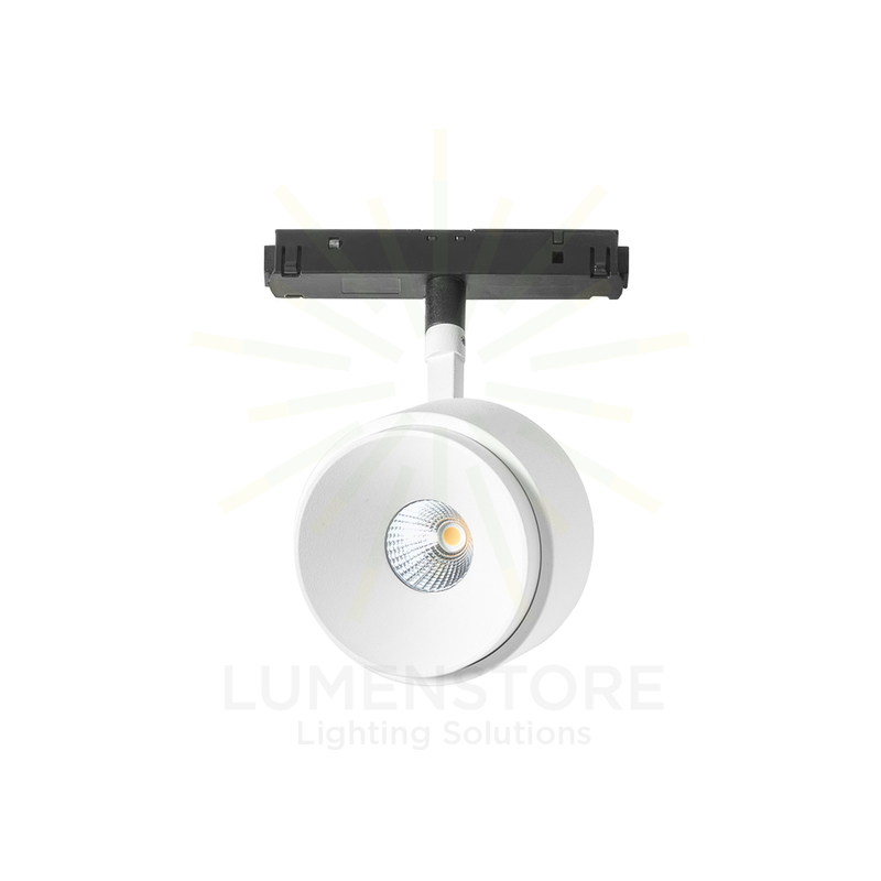 faretto da binario genova 8.5w luce calda 3000k gealuce bianco