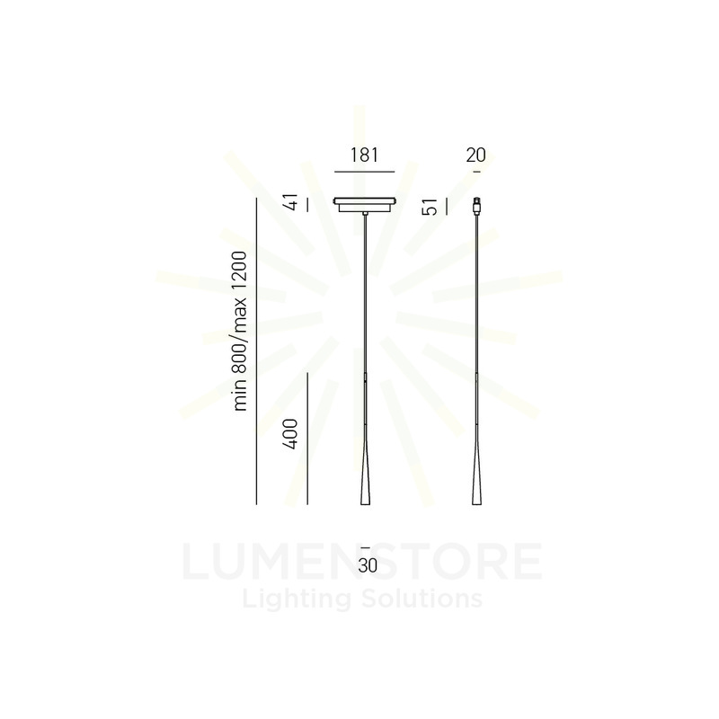 sospensione da binario loreto 7w luce calda 3000k gealuce bianco