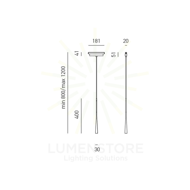 sospensione da binario loreto 7w luce calda 3000k gealuce bianco