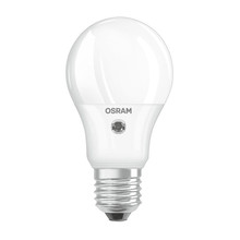 lampadina led sensor osram e27 5.2w goccia luce calda