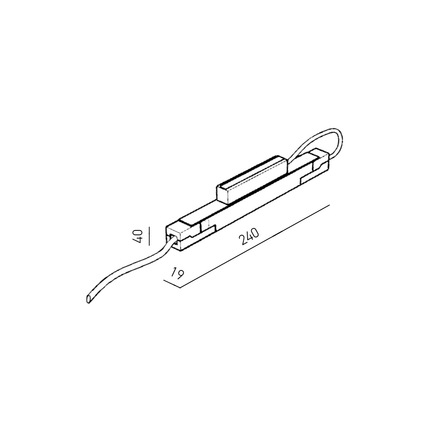 accessorio alimentatore 60w 48v diretto per binario firenze e gaeta gealuce