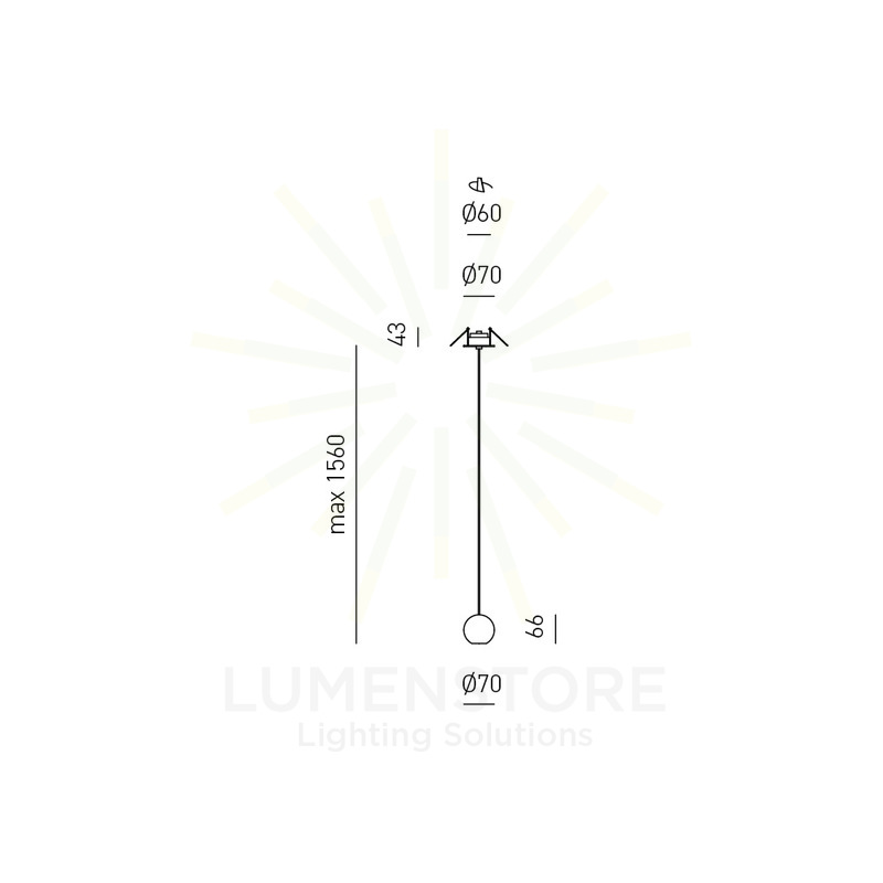 lampadario da incasso guya 8.5w luce calda 3000k gealuce nero