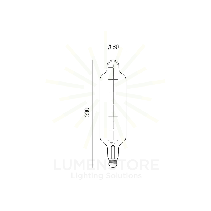 lampadina led gla410 e27 8w luce calda 2700k gealuce ambra