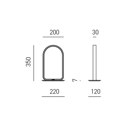 lampada da tavolo nicole 12w luce calda 3000k gealuce oro