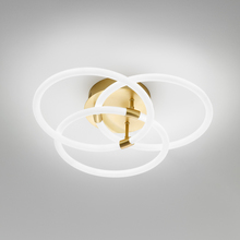 plafoniera berta 50w luce calda 3000k gealuce oro grande