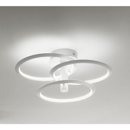 plafoniera katrine 60w luce calda 3000k gealuce bianco medio