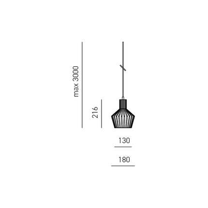 lampadario senza rosone filly e27 gealuce grigio