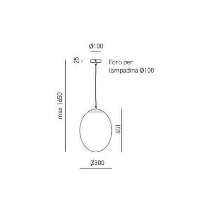 lampadario fabiana e27 gealuce nero piccolo