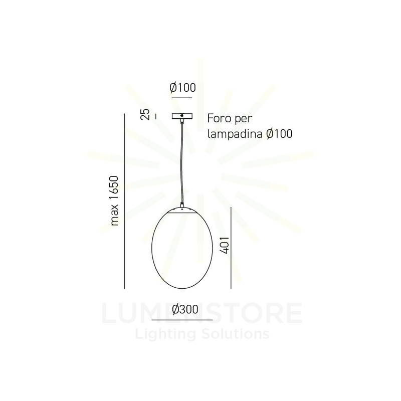 lampadario fabiana e27 gealuce nero piccolo