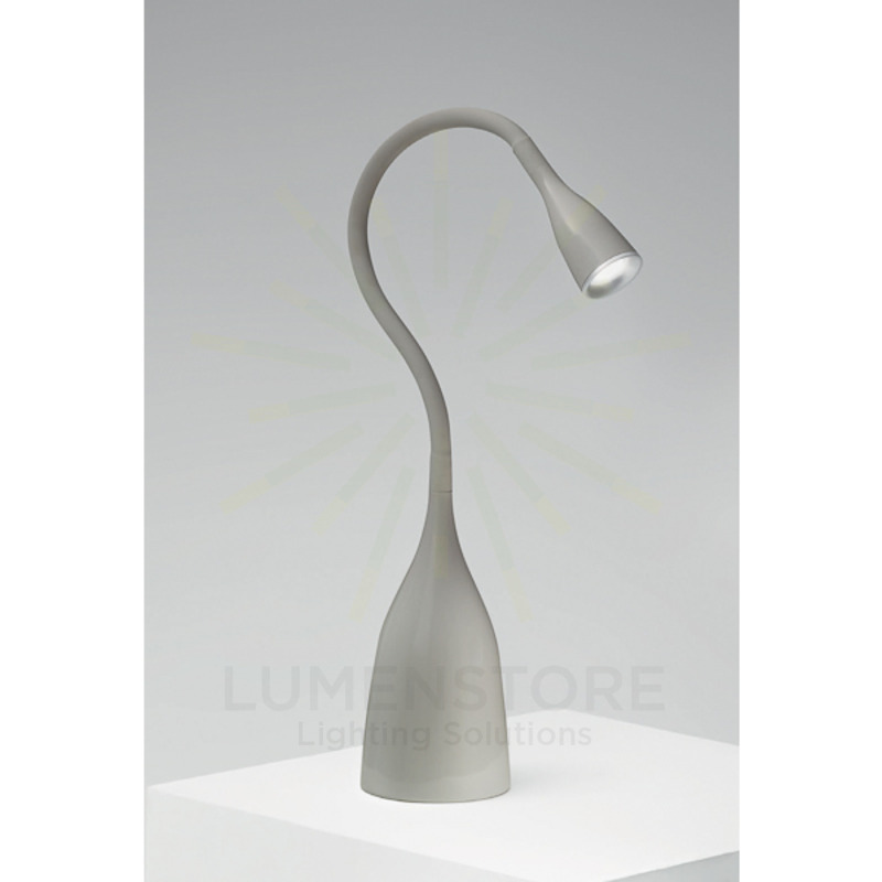 lampada da tavolo nekkar 5w luce calda 3000k gealuce grigio