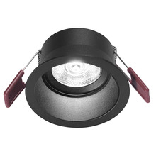 faretto da incasso dione 8w luce calda 3000k gealed nero