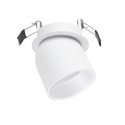 faretto da incasso portia 9w luce calda 3000k gealed bianco orientabile