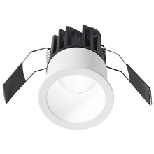 faretto qebui 8w luce calda 3000k gealed tondo ad incasso bianco