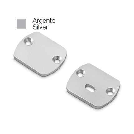 accessorio tappo baku piccolo per profilo led gealed argento 2pz