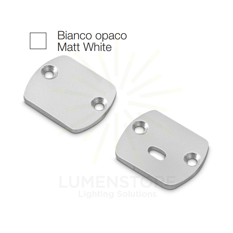 accessorio tappo baku piccolo per profilo led gealed bianco 2pz