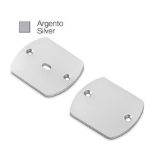 accessorio tappo baku grande per profilo led gealed argento 2pz