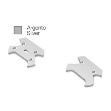 accessorio tappo astana per profilo led gealed argento 2pz