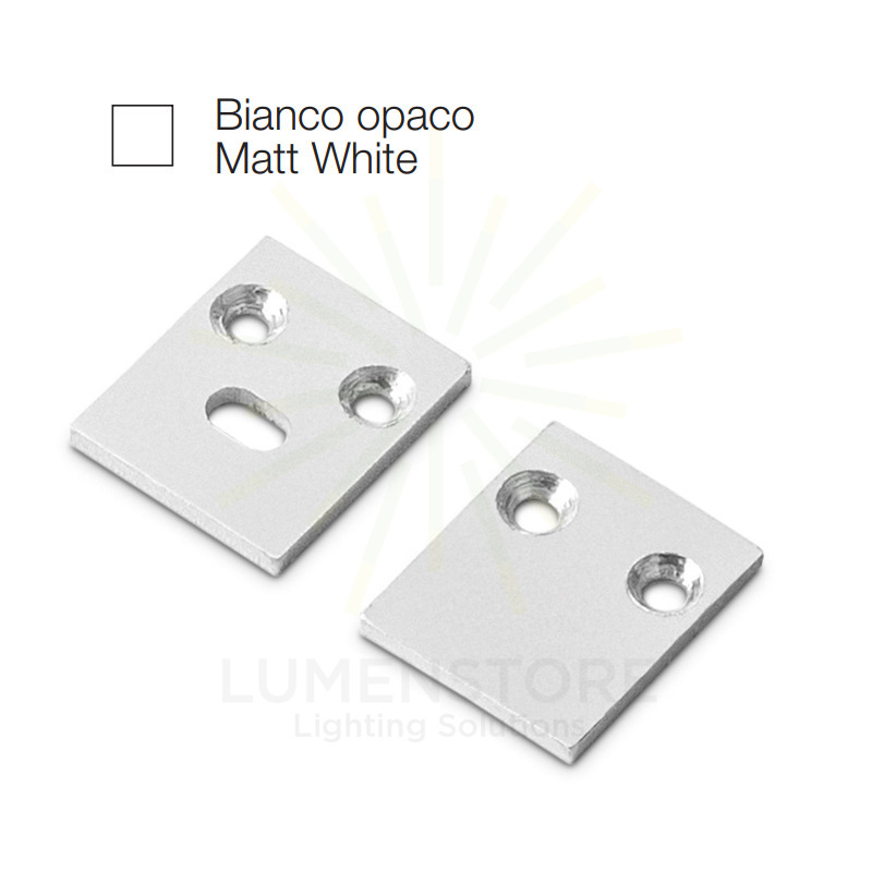 accessorio tappo bled grande per profilo led gealed bianco 2pz