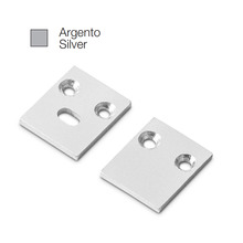 accessorio tappo bled grande per profilo led gealed argento 2pz