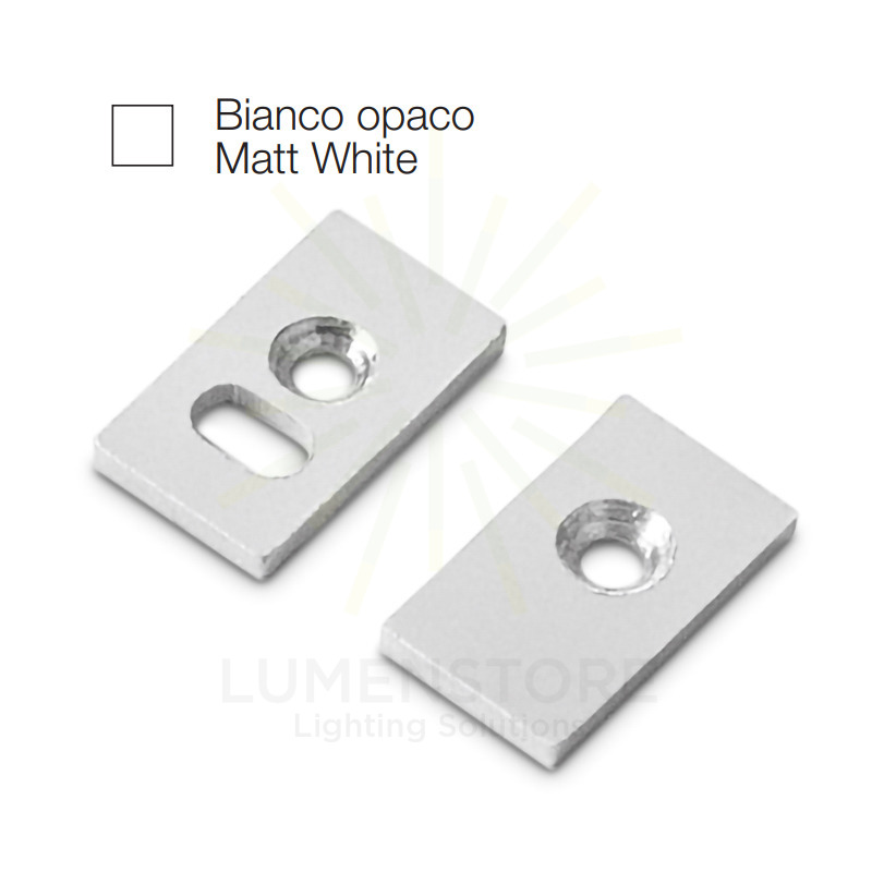 accessorio tappo bled piccolo per profilo led gealed bianco 2pz