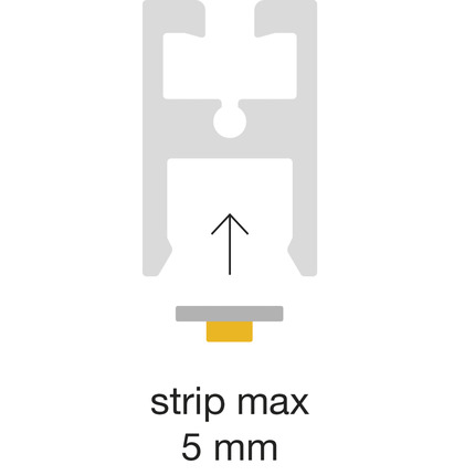 profilo in alluminio bled per strisce led 2mt gealed piccolo oro