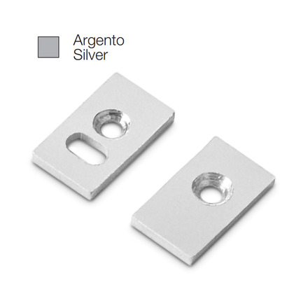 accessorio tappo bled piccolo per profilo led gealed argento 2pz