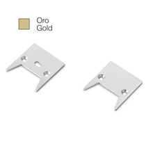accessorio tappo bucarest piccolo per profilo led gealed oro 2pz