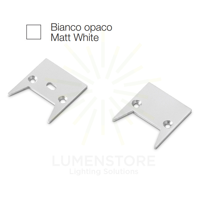 accessorio tappo bucarest piccolo per profilo led gealed bianco 2pz